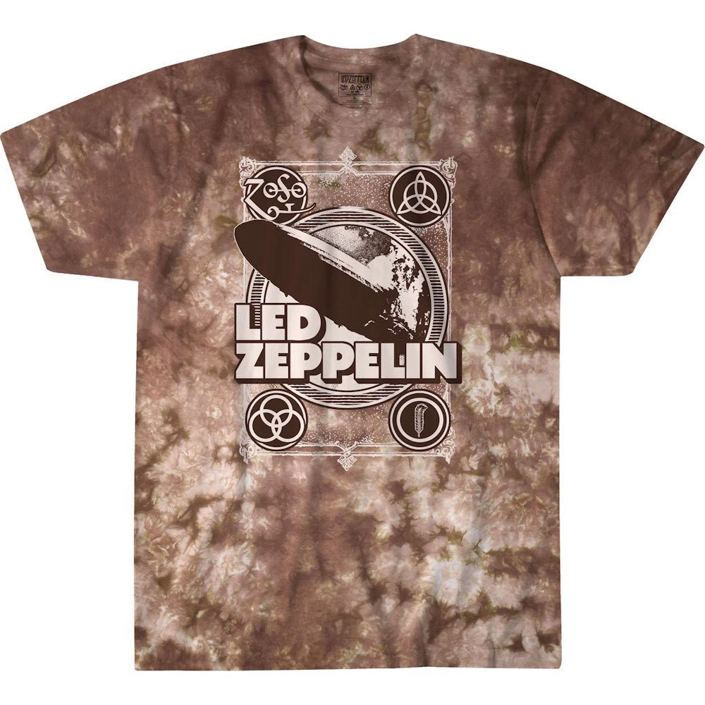 LED ZEPPELIN レッドツェッペリン (公式 映画公開 記念 ) - Poster / タイダイ / Tシャツ / メンズ - PGS